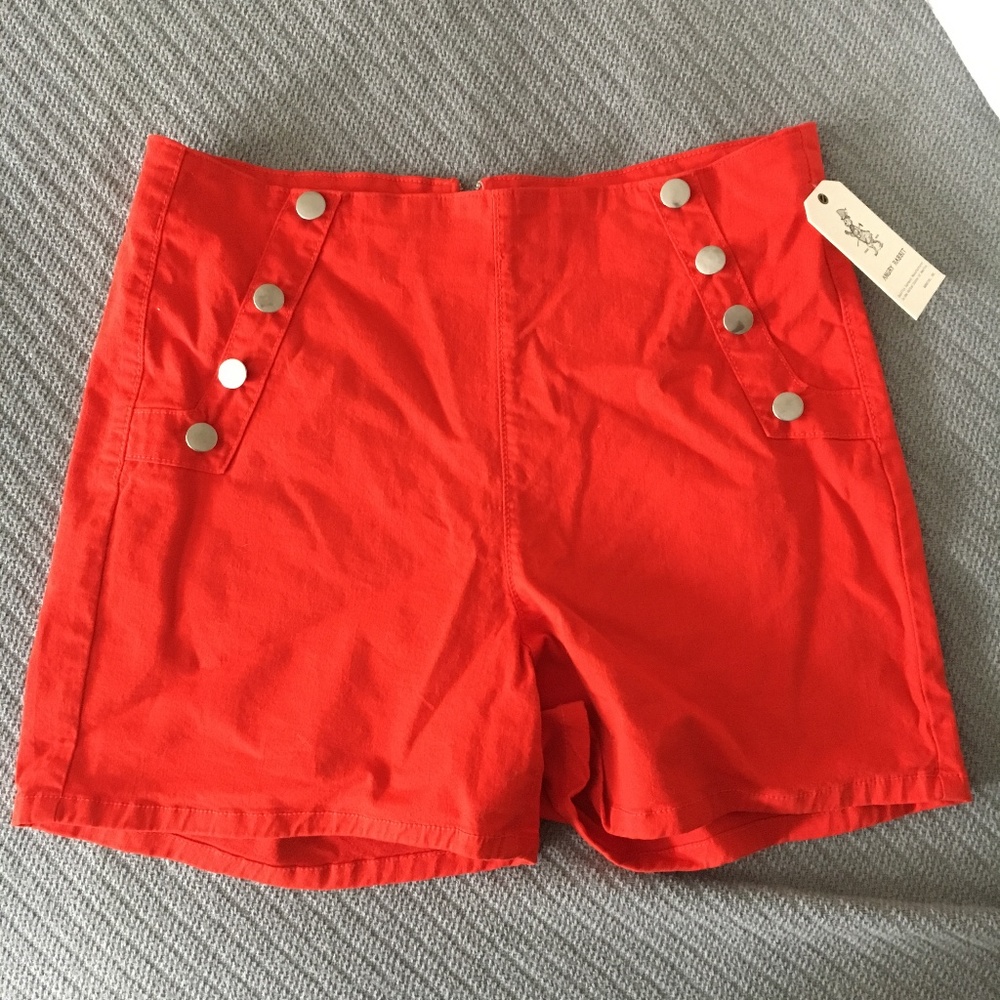 Modcloth High-waisted Red Sailor Shorts